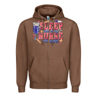 Chestnut sleep all day nurse all night Zipper Hoodie - texasbilliewilder