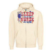 Sandshell sleep all day nurse all night Zipper Hoodie - texasbilliewilder