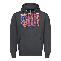 Smoke sleep all day nurse all night Zipper Hoodie - texasbilliewilder
