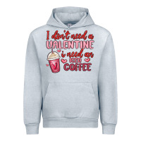 Heather Grey i don t need a valentine i need an iced coffee Urban Hoodie - MaliasSmallBusiness