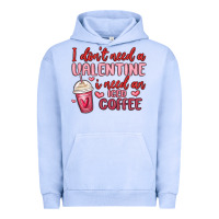 Pigment Grape Ice i don t need a valentine i need an iced coffee Urban Hoodie - MaliasSmallBusiness