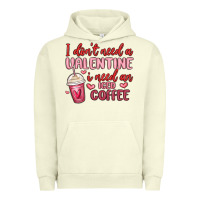 Pigment Pistachio i don t need a valentine i need an iced coffee Urban Hoodie - MaliasSmallBusiness