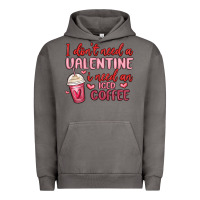 Pigment Tornado i don t need a valentine i need an iced coffee Urban Hoodie - MaliasSmallBusiness