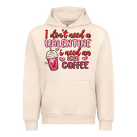 Sandshell i don t need a valentine i need an iced coffee Urban Hoodie - MaliasSmallBusiness