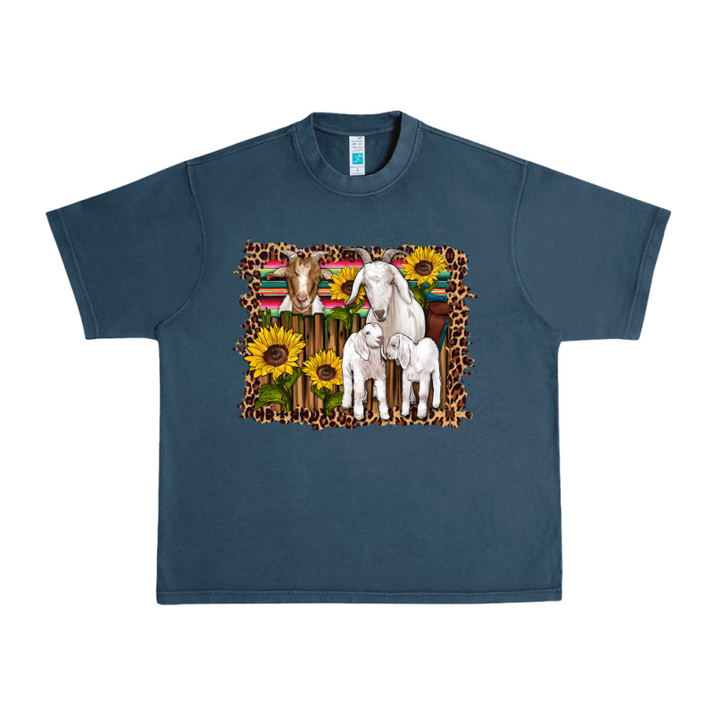 Gats Baby Gots Sunflowers Wooden Serape Leopard Urban Heavy Tee by Artiststas | Teevron