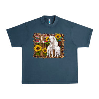 Midnight Navy gats baby gots sunflowers wooden serape leopard Urban Heavy Tee - Artiststas