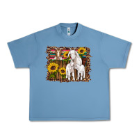 Pebble Blue gats baby gots sunflowers wooden serape leopard Urban Heavy Tee - Artiststas