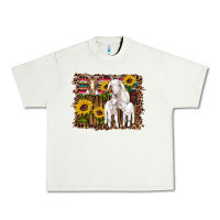 Pistachio gats baby gots sunflowers wooden serape leopard Urban Heavy Tee - Artiststas