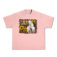 Salmon gats baby gots sunflowers wooden serape leopard Urban Heavy Tee - Artiststas