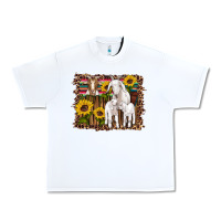 White gats baby gots sunflowers wooden serape leopard Urban Heavy Tee - Artiststas