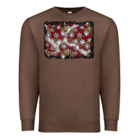 Chestnut christmas snow crystals background Premium Sweatshirt - BundleAndBundleShop