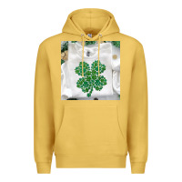 Antique Gold shamrock patterned clothing Premium Hoodie - MaliasSmallBusiness
