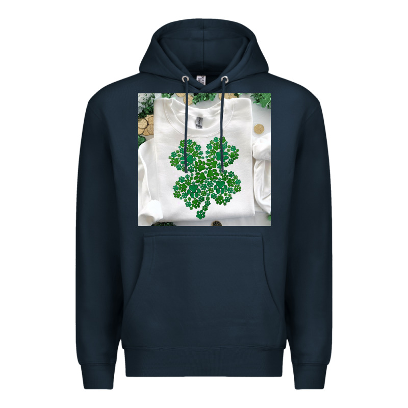 Shamrock Patterned Clothing Premium Hoodie by MaliasSmallBusiness | Teevron
