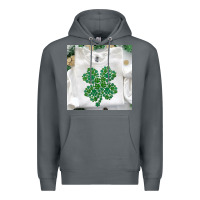 Rock shamrock patterned clothing Premium Hoodie - MaliasSmallBusiness