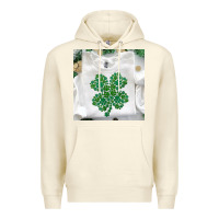 Sandshell shamrock patterned clothing Premium Hoodie - MaliasSmallBusiness