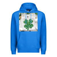 True Royal shamrock patterned clothing Premium Hoodie - MaliasSmallBusiness