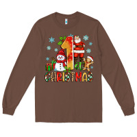 Chestnut 1st christmas santa and snowman Long Sleeve Tee - Zillion Design Studio