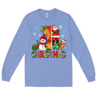 Colony Blue 1st christmas santa and snowman Long Sleeve Tee - Zillion Design Studio