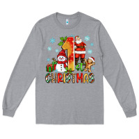 Heather Grey 1st christmas santa and snowman Long Sleeve Tee - Zillion Design Studio