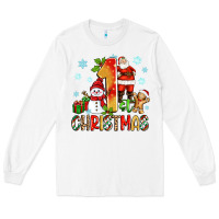 1st Christmas Santa And Snowman Long Sleeve Tee | Teevron