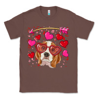 Chestnut valentine's day  beagle Classic Tee - RanaPortraitStore