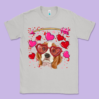 Classic Tee valentine's day  beagle