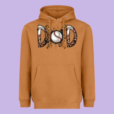 Dad Baseball Heavyweight Hoodie Designed By Racoondesign