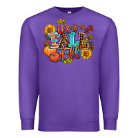 Purple it's fall y'all Premium Sweatshirt - AdoDesignShop
