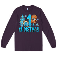 Plum 1st christmas gingerbread boy Long Sleeve Tee - Zillion Design Studio