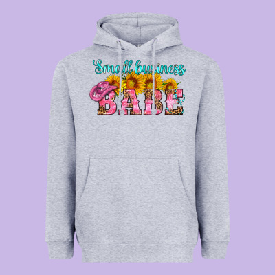 Small Business Babe Heavyweight Hoodie Designed By Hra Design Shop
