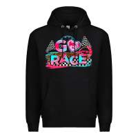 Black go race Premium Hoodie - AdoDesignShop