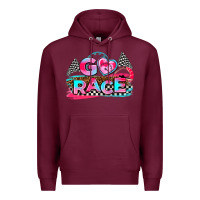 Burgundy go race Premium Hoodie - AdoDesignShop