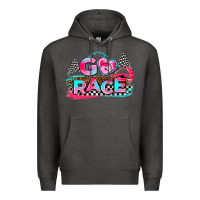 Charcoal Heather go race Premium Hoodie - AdoDesignShop