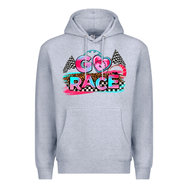 Go Race Premium Hoodie by AdoDesignShop | Teevron