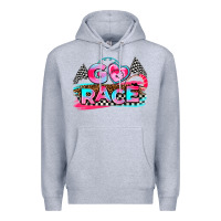 Heather Grey go race Premium Hoodie - AdoDesignShop