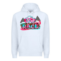 White go race Premium Hoodie - AdoDesignShop