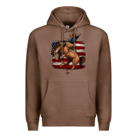 Chestnut Bucking Bronco Premium Hoodie - Jasminsmagicworld