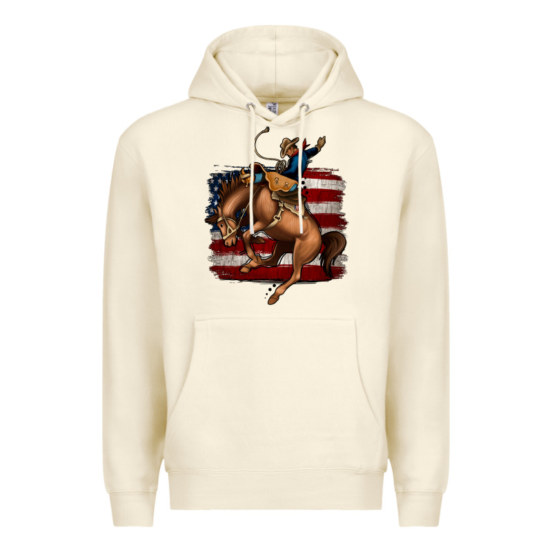 Bucking Bronco Premium Hoodie by Jasminsmagicworld | Teevron
