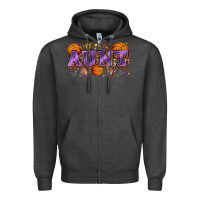 Charcoal Heather aunt basketball Zipper Hoodie - Zillion Design Studio