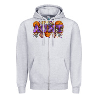 Heather Grey aunt basketball Zipper Hoodie - Zillion Design Studio