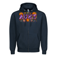 Navy aunt basketball Zipper Hoodie - Zillion Design Studio