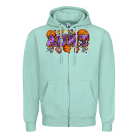 Seafoam aunt basketball Zipper Hoodie - Zillion Design Studio