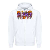 White aunt basketball Zipper Hoodie - Zillion Design Studio