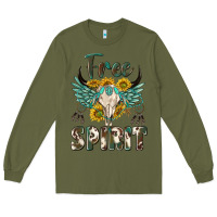 Army Green western boho free spirit Long Sleeve Tee - texasbilliewilder