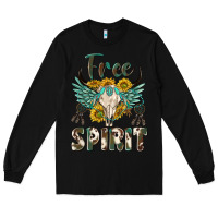 Black western boho free spirit Long Sleeve Tee - texasbilliewilder