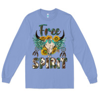 Colony Blue western boho free spirit Long Sleeve Tee - texasbilliewilder