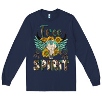 Navy western boho free spirit Long Sleeve Tee - texasbilliewilder