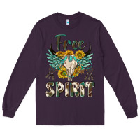 Plum western boho free spirit Long Sleeve Tee - texasbilliewilder