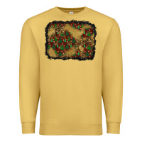 Antique Gold christmas trees and leopard background Premium Sweatshirt - BundleAndBundleShop