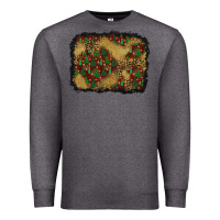Charcoal Heather christmas trees and leopard background Premium Sweatshirt - BundleAndBundleShop